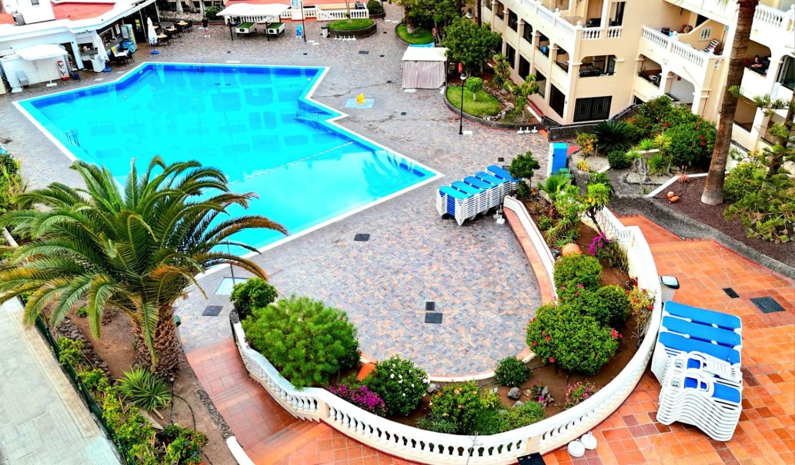 Spacious 3-Bedroom Duplex Apartment With Heated Pool & Ocean View In Castle Harbour, Arona Los Cristianos (Tenerife) Exterior foto